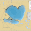 Shell Lake Wall Map