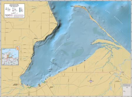 Chequamegon Bay Wall Map