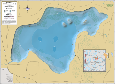 Lost Lake Wall Map