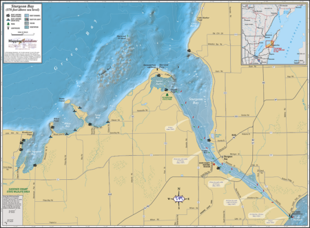 Sturgeon Bay Wall Map