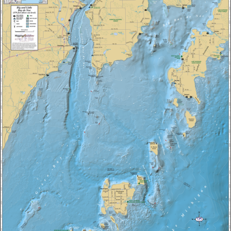 Big & Little Bay de Noc Wall Map