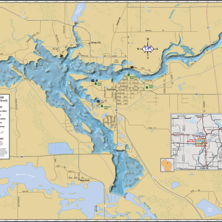 Lake Mohawksin Wall Map