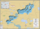 High & Fishtrap Lakes Wall Map