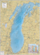 Lake Michigan Wall Map