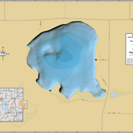 Emily Lake Wall Map